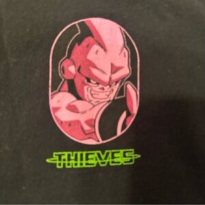 100 Thieves (M) Dragon Ball Z Black and Pink Graphic Tee - Short Sleeve